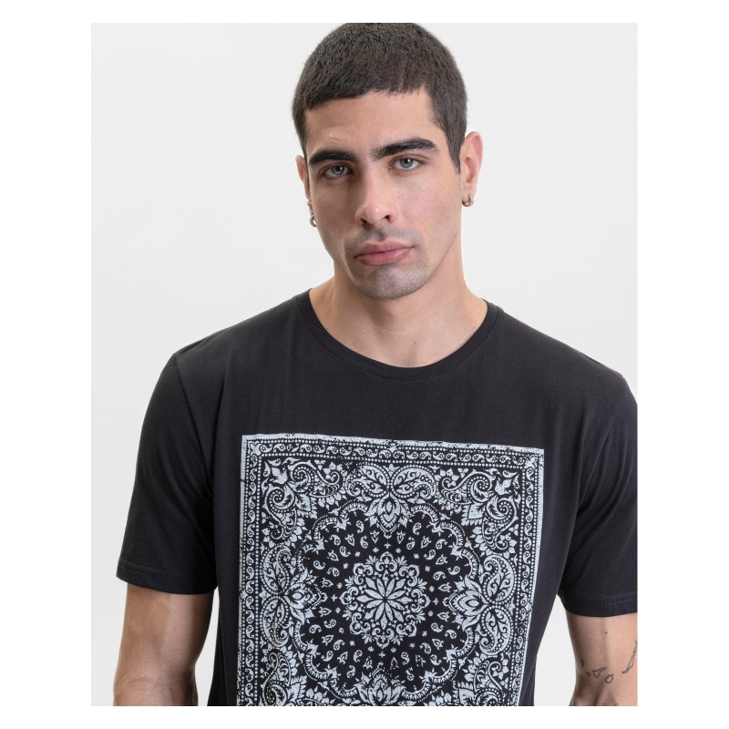 Men's T-shirt with a round neckline Gianni Lupo (MP96304-BLACK)