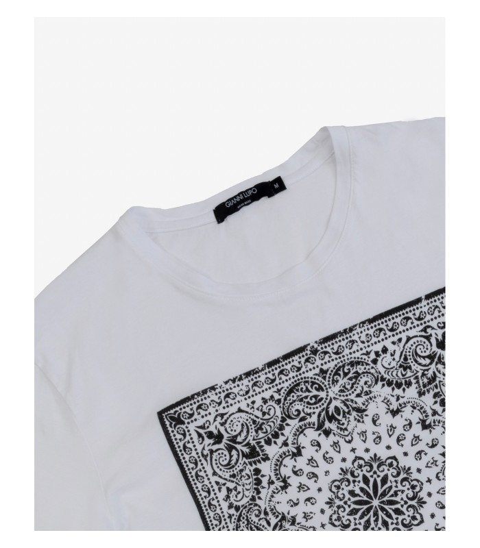 Men's T-shirt with a round neckline Gianni Lupo (MP96304-WHITE)