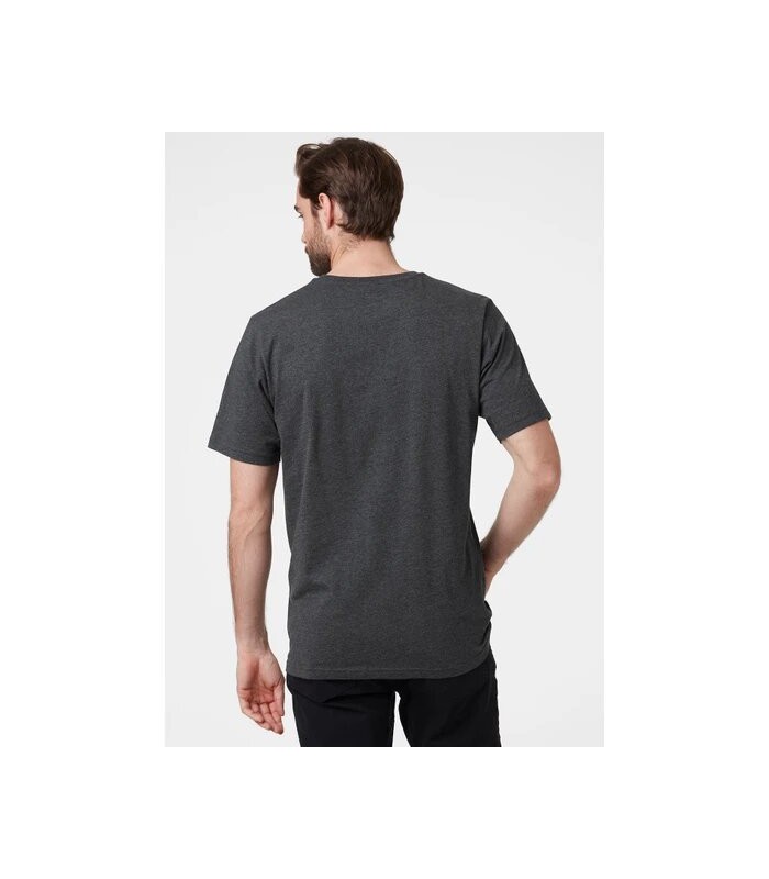 Men's T-shirt with a round neckline Helly Hansen (33979-982-EBONY-MELANGE-GREY)