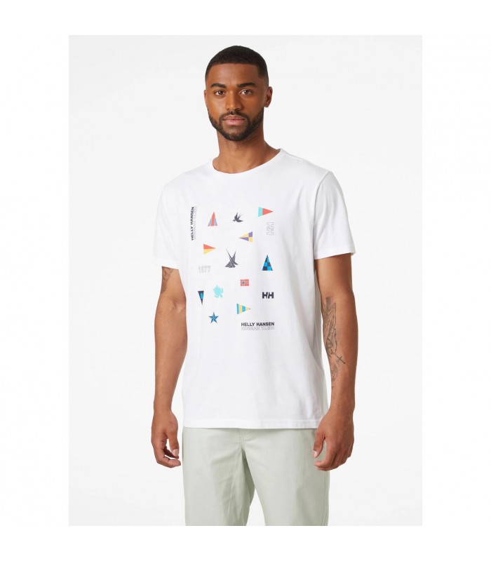 Men's T-shirt with a round neckline Helly Hansen (34222-001-WHITE)
