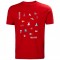 T-shirt ανδρικό με στρογγυλή λαιμόκοψη Helly Hansen (34222-162-RED)