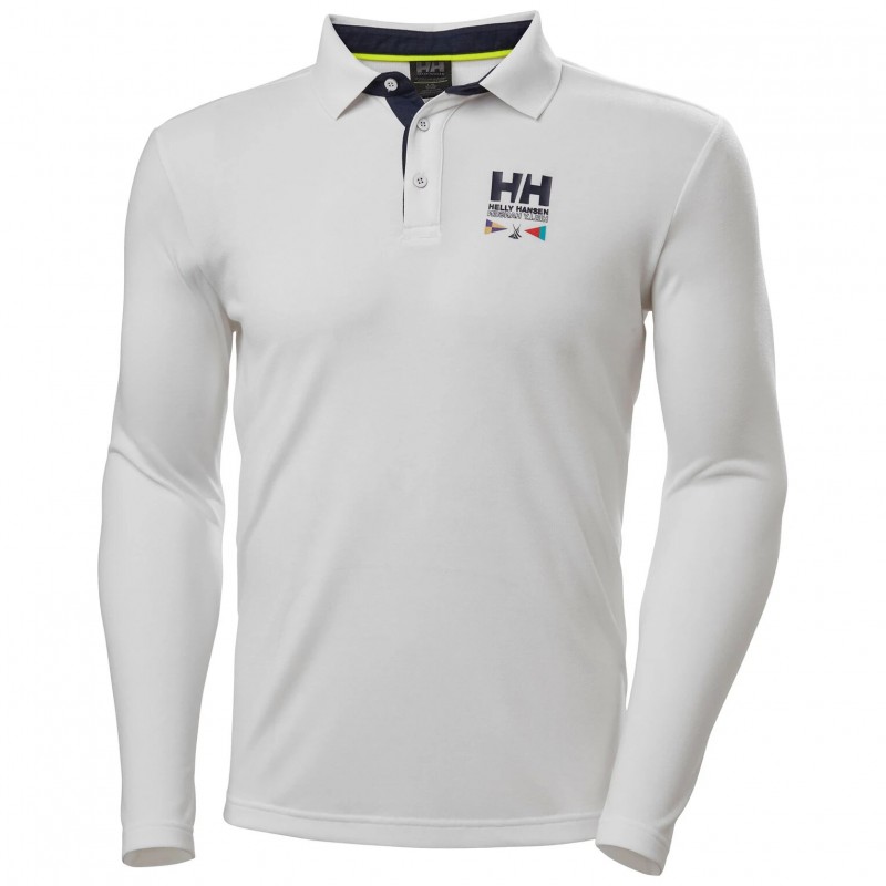 Men's long-sleeve polo T-shirt Helly Hansen (34243-001-WHITE)
