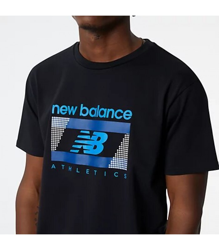 Men's T-shirt with a round neckline New Balance (MT21502-BK-BLACK)