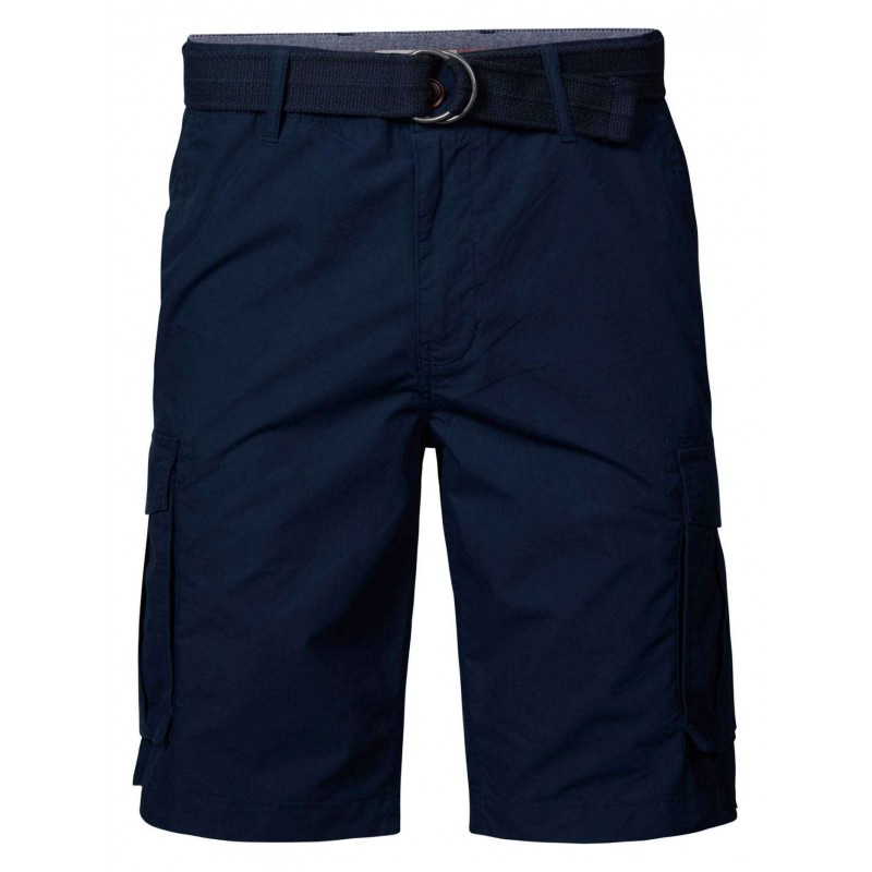 Petrol Industries men's cargo shorts with zipper and belt (M-1020-SHO500-5152-MIDNIGHT-NAVY)