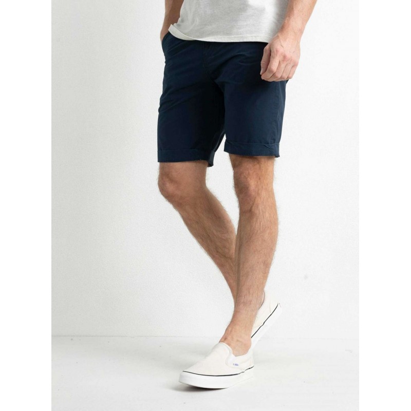 Petrol Industries men's chinos  shorts with zipper and belt (M-1020-SHO501-5152-MIDNIGHT-NAVY)