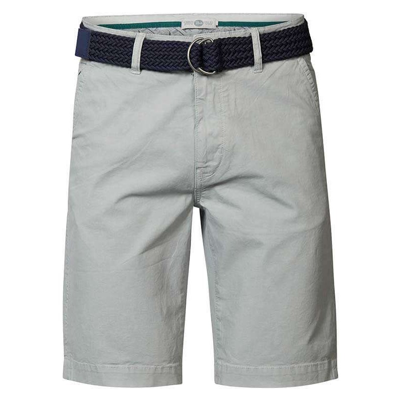 Petrol Industries men's chinos  shorts with zipper and belt (M-1020-SHO504-8068-SMOKEY-ROAD-GREY)