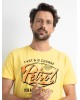 Men's T-shirt with a round neckline Petrol Industries (M-1020-TSR601-1095-FRESH-LEMON-YELLOW)