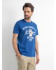 Men's T-shirt with a round neckline Petrol Industries (M-1020-TSR665-5093-IMPERIAL-BLUE)