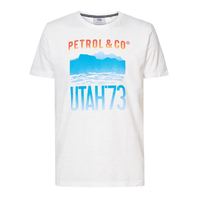 Men's  T-shirt with a round neckline Petrol Industries (M-2020-TSR602-0000-BRIGHT-WHITE)
