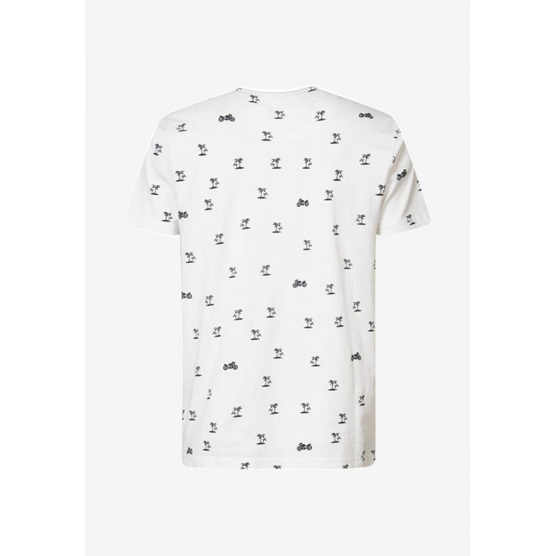 Men's  T-shirt with a round neckline Petrol Industries (M-2020-TSR603-0000-BRIGHT-WHITE)