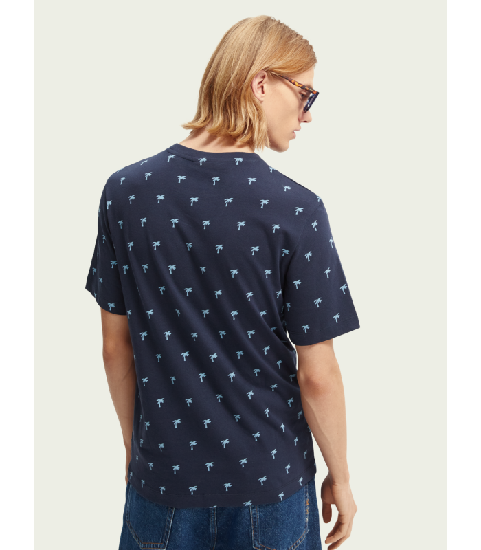 Men's T-shirt with a round neckline Scotch & Soda (164527-0221-COMBO-E-BLUE)