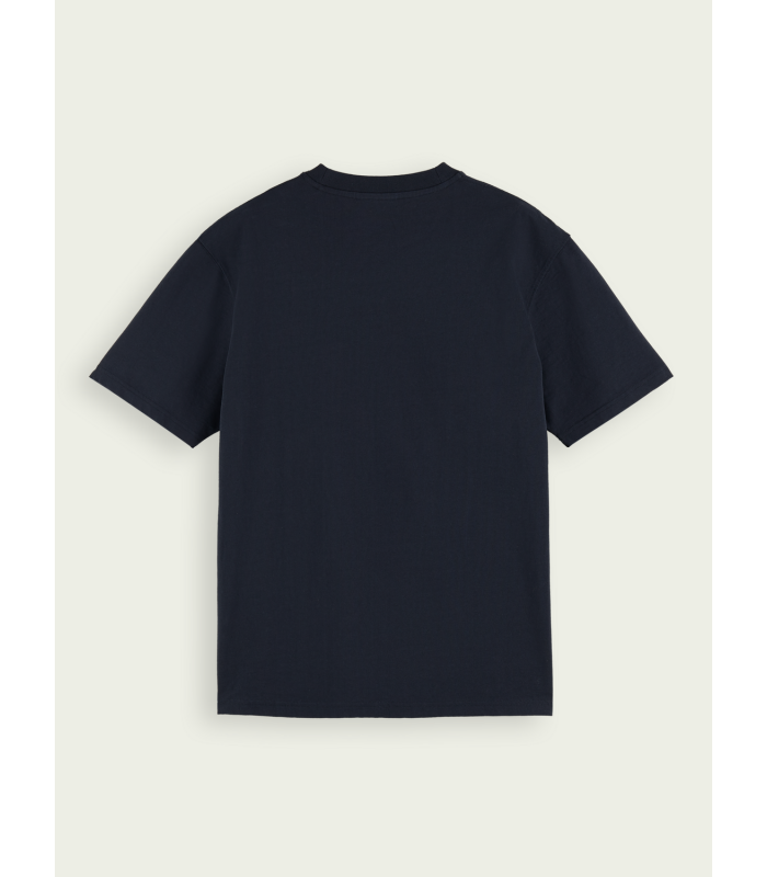 Men's T-shirt with a round neckline Scotch & Soda (164609-0002-NIGHT-BLUE)