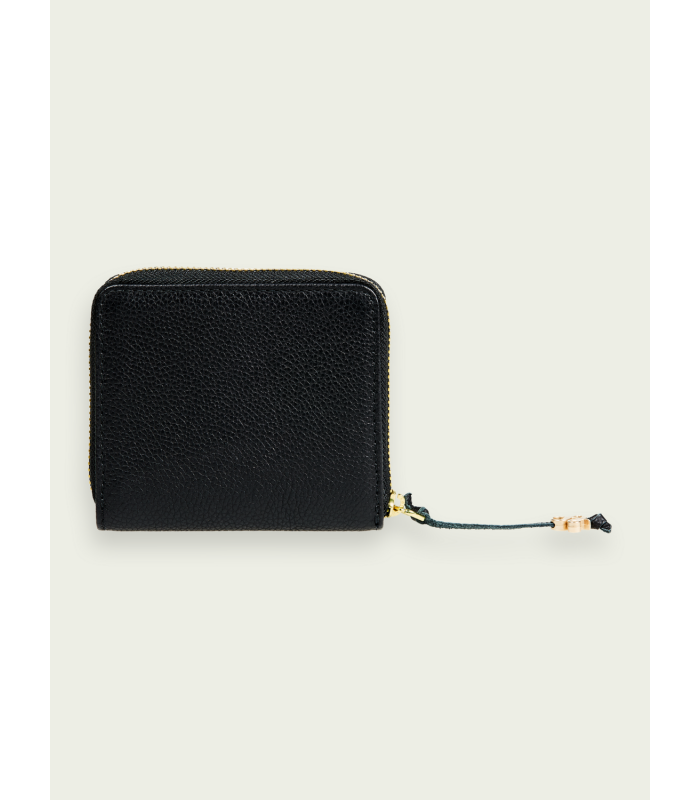 Unisex leather zip wallet Scotch & Soda (165280-0008-BLACK)