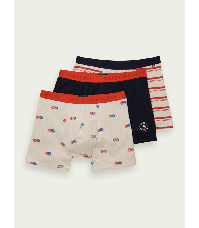 Men's boxer shorts (3pack) Scotch & Soda (165294-0218-COMBO-B-MULTICOLOUR)