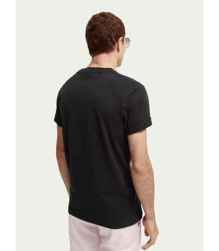 Men's T-shirt with a round neckline Scotch & Soda (165926-0008-BLACK)