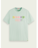T-shirt ανδρικό με στρογγυλή λαιμόκοψη Scotch & Soda (166069-0108-ΜΙΝΤ)