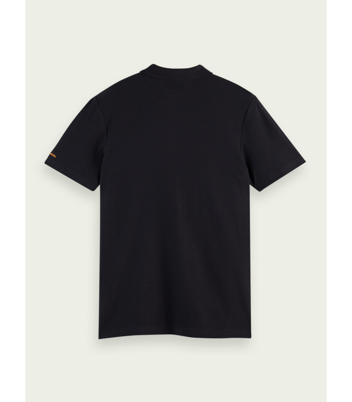 Πόλο T-shirt ανδρικό πετσετέ με τρία κουμπάκια Scotch & Soda (166076-0004-NAVY)