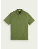 Πόλο T-shirt ανδρικό με τρία κουμπάκια Scotch & Soda (166079-0115-ARMY)