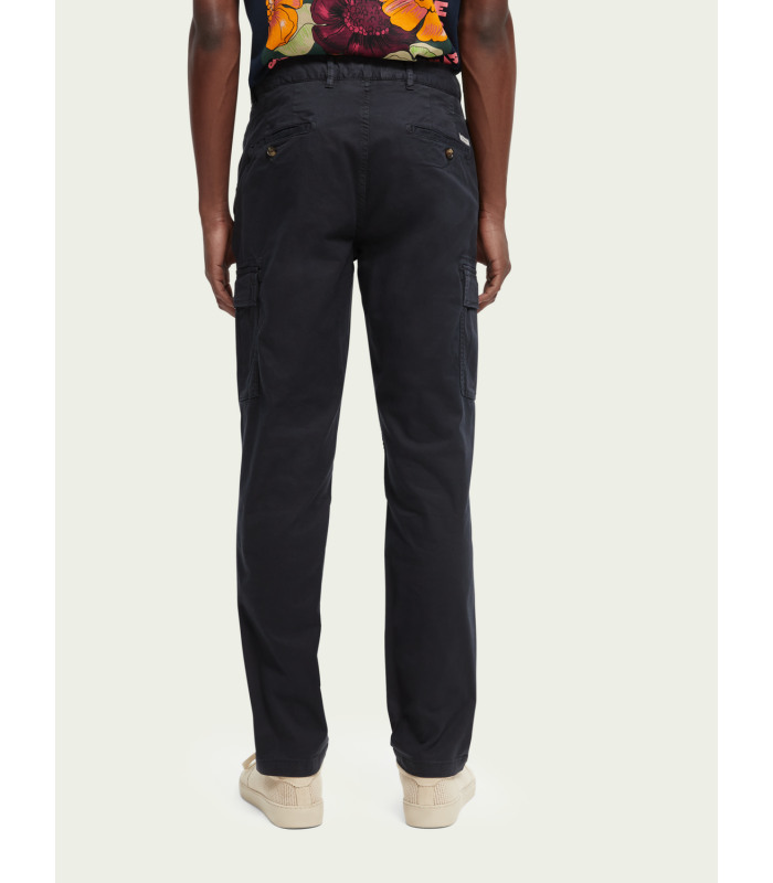 Men's regular slim fit cargo trousers Scotch & Soda  (166850-0002-NIGHT-BLUE)