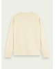 Men's long-sleeved T-shirt with a round neckline Scotch & Soda (167498-4541-PEACH-CREAM)