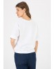 Tiffosi women's T-shirt with round neckline (10043936-LAGO-110-WHITE)