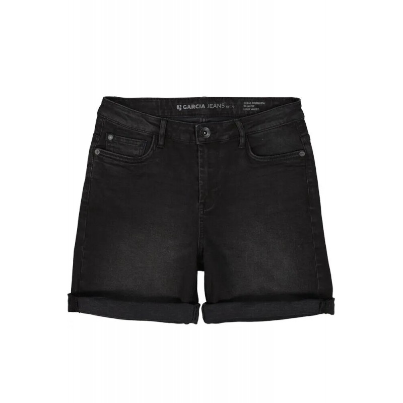 Women's denim shorts Garcia Jeans (273-8139-DARK-USED-BLACK)
