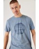 Men's T-shirt with a round neckline Garcia Jeans (B31201-4815-STONE-BLUE)