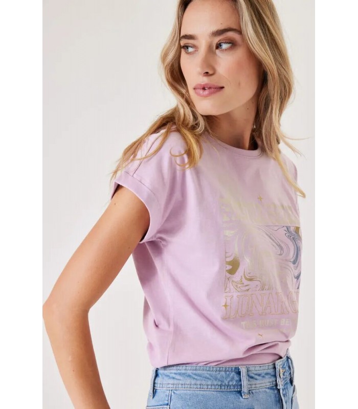 Garcia Jeans women's T-shirt with round neckline (C30011-5522-FRAGNANT-LILAC)
