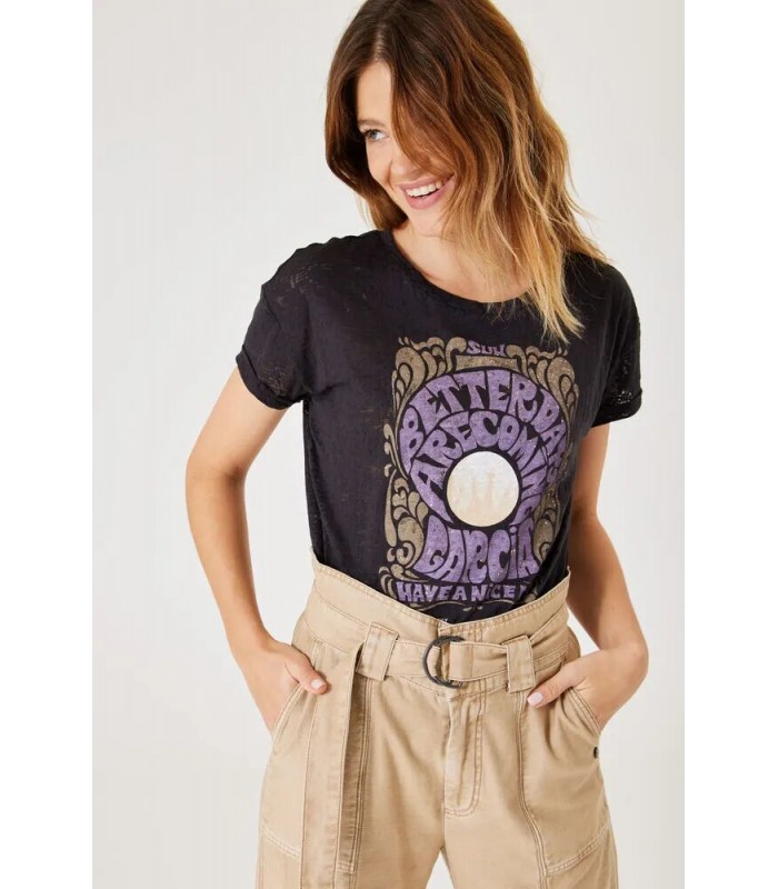 Garcia Jeans women's T-shirt with round neckline (C30012-337-SHADE-GREY)