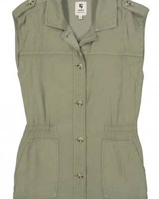 Women's sleeveless jacket Garcia Jeans (D30292-2853-SEA-SPRAY-KHAKI)