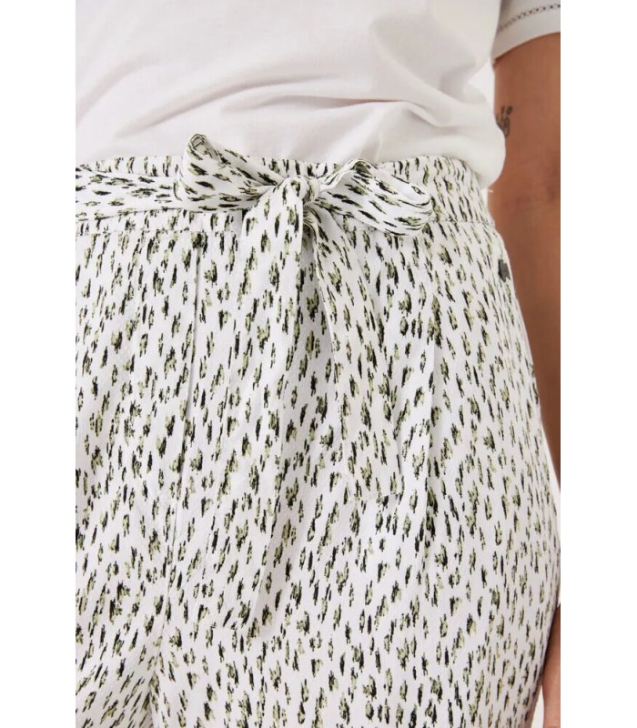 Παντελόνι γυναικείο fullprint με λάστιχο στη μέση Garcia Jeans (D30312-2389-SOFT-KIT-ECRU)