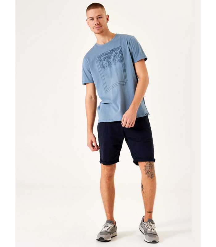 Men's T-shirt with a round neckline Garcia Jeans (D31201-4815-STONE-BLUE)