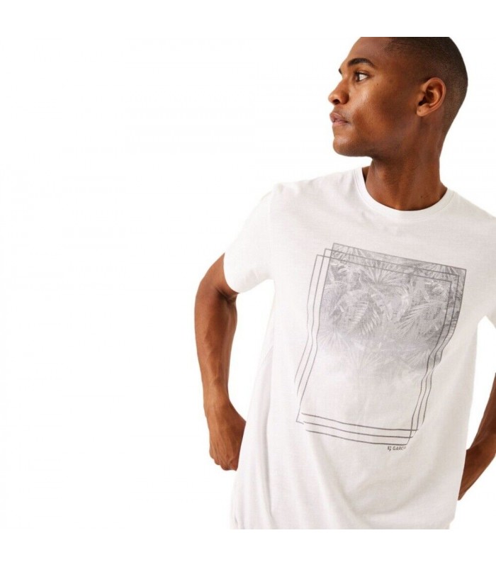 Men's T-shirt with a round neckline Garcia Jeans (D31201-50-WHITE)