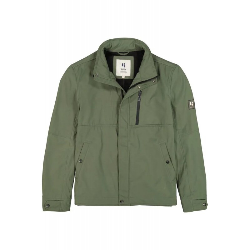 Men's stand-up collar jacket Garcia Jeans (GJ310204-5295-RIFLE-GREEN)