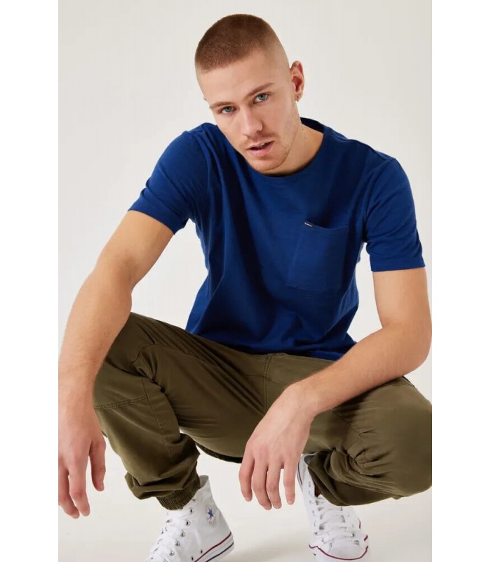 Men's T-shirt with a round neckline Garcia Jeans (Z1100-2619-VIBRANT-BLUE)
