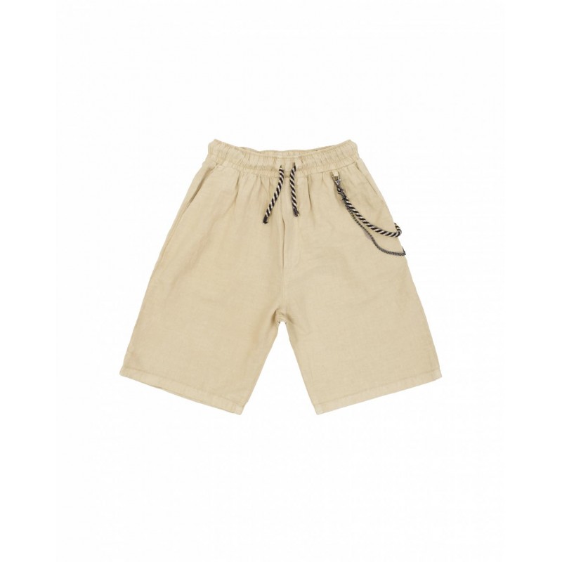 Men's linen shorts Gianni Lupo (FJ3269-CORDA-BEIGE)