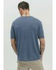Men's linen T-shirt with a round neckline Gianni Lupo (GL087Q-LIGHT-BLUE)
