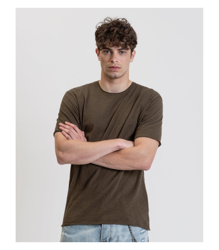 Men's T-shirt with a round neckline Gianni Lupo (GL1073F-MILITARY)