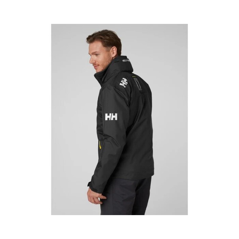Men's crew hooded waterproof jacket Helly Hansen (33875-990-BLACK)