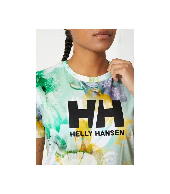 T-shirt γυναικείο fullprint με στρογγυλή λαιμόκοψη Helly Hansen (34262-406-JADE-ESRA-GREEN)
