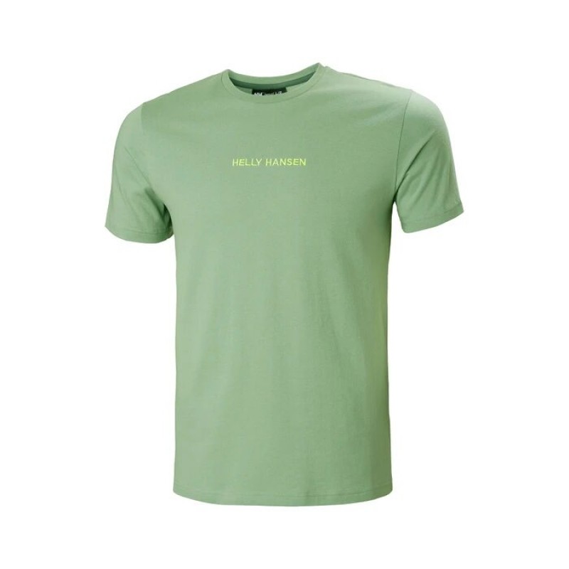 Men's T-shirt with a round neckline Helly Hansen (53936-406-JADE-GREEN)