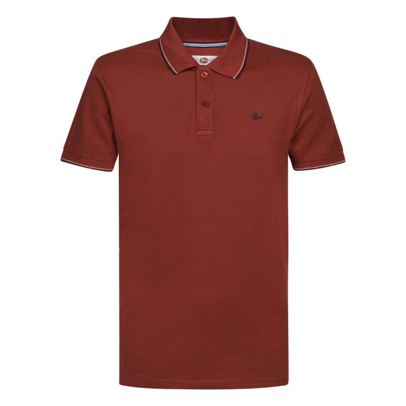 Men's polo T-shirt Petrol Industries (M-1030-POL900-3049-MAROON-RED)