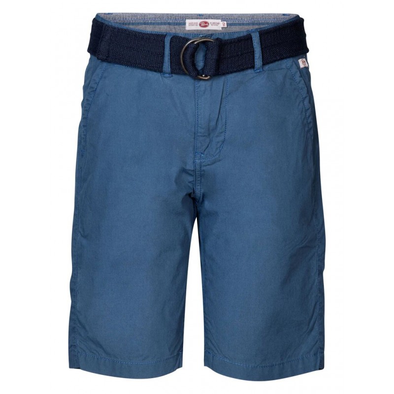 Petrol Industries men's chinos  shorts with zipper and belt (M-1030-SHO501-5172-ORION-BLUE)