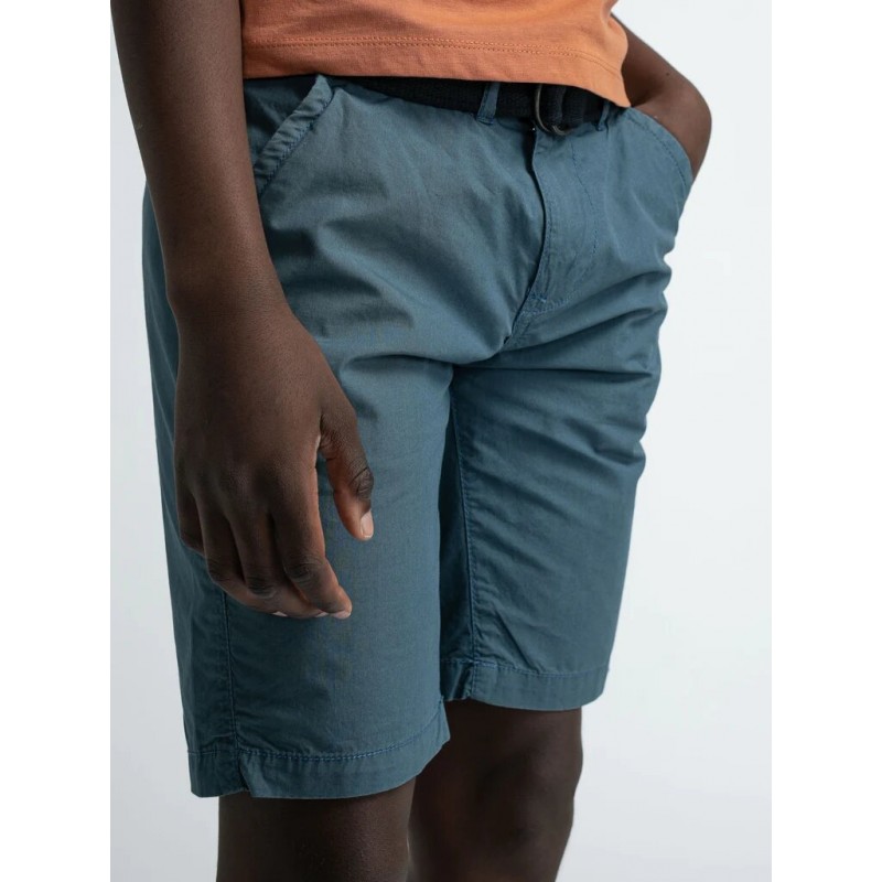 Petrol Industries men's chinos  shorts with zipper and belt (M-1030-SHO501-5172-ORION-BLUE)