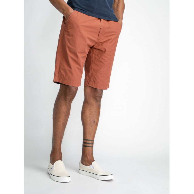 Petrol Industries men's chinos  shorts with zipper and belt (M-1030-SHO501-7118-RUSTIC-BROWN)