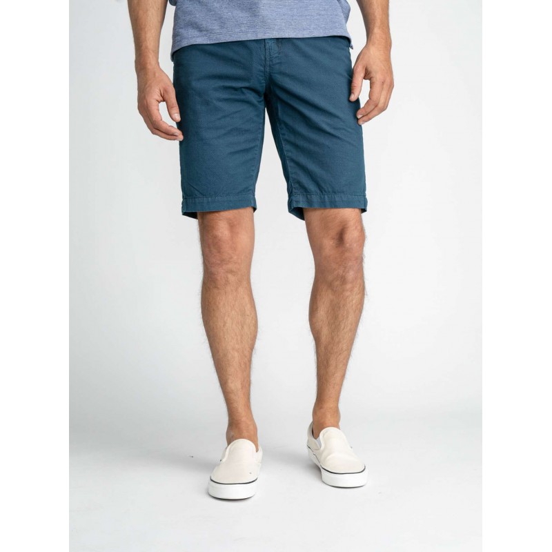 Petrol Industries men's chinos  shorts with zipper and belt (M-1030-SHO503-5081-STONE-BLUE)