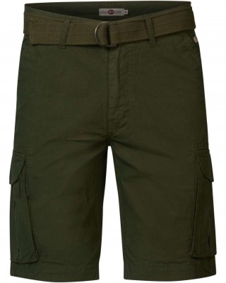 Petrol Industries men's cargo shorts with zipper and belt (M-1030-SHO539-6093-DARK-ARMY)
