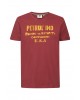 Men's T-shirt with a round neckline Petrol Industries (M-1030-TSR600-3049-MAROON-RED)