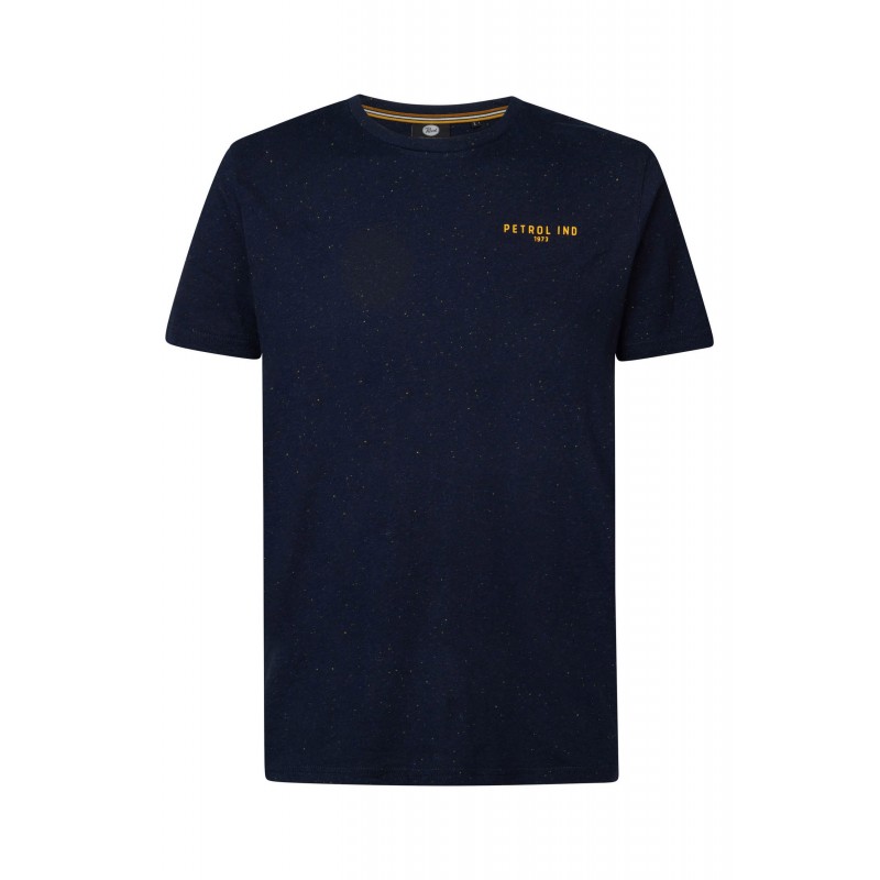 Men's T-shirt with a round neckline Petrol Industries (M-1030-TSR629-5152-MIDNIGHT-NAVY)