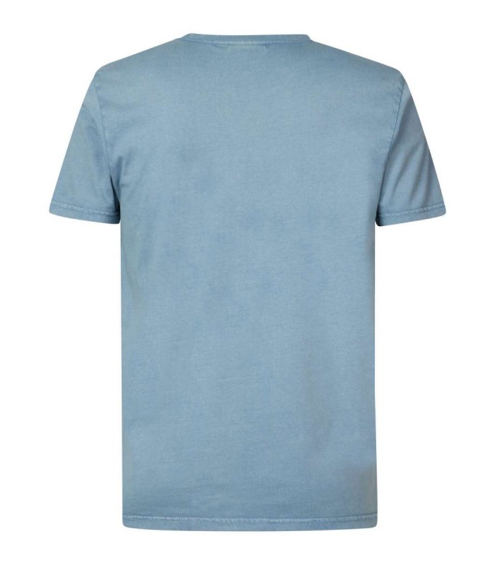 Men's pocket T-shirt with a round neckline Petrol Industries (M-1030-TSR639-5170-DUSTY-BLUE)